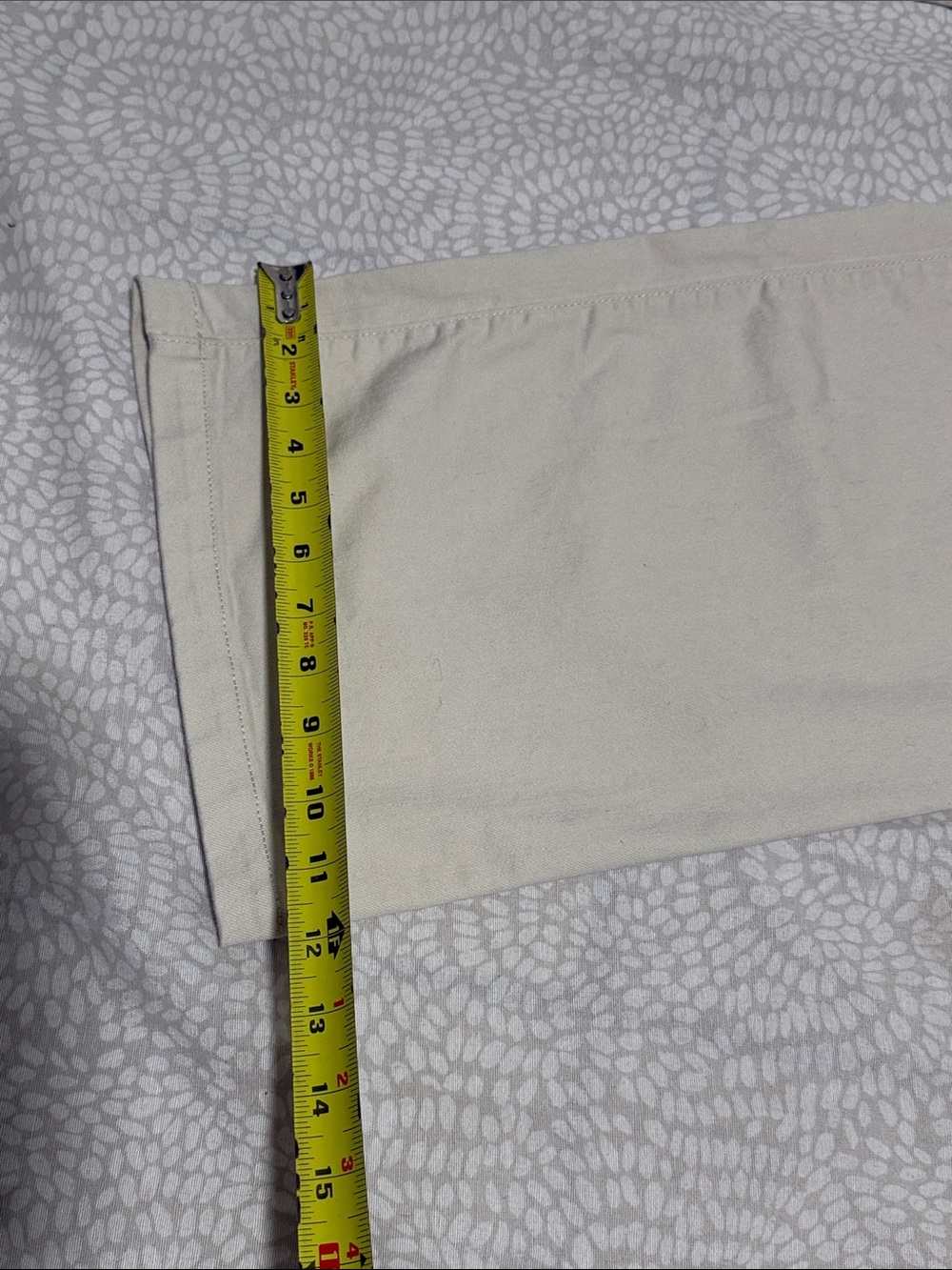 St. John's Bay Button-Accent Wide Leg Pants - Cream - Picture 12 of 14